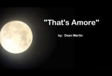 That's Amore lyrics